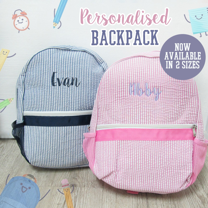 personalised childs backpack