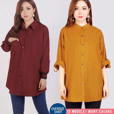 Qoo10 - [Women Oversize] Big Size Blouse - Plus Size 