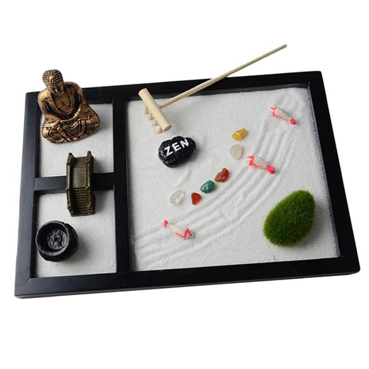 Qoo10 - Wooden Zen Sandbox Mini Desktop Sandbox Garden Office 