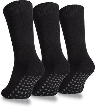 Trampoline Socks Non-slip Floor Socks Pilates Yoga Ballet Non Slip Socks  for Kids Women Men, 1 Pair