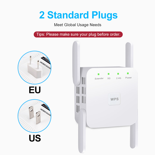 Buy Wholesale China Wifi Range Extender 1200mbps Dual Band Wifi Repeater  2.4/5ghz Internet Wi-fi Amplifier Signal Booster & Wifi Booster at USD 11