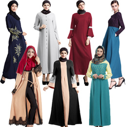 *Gift Wrapping*Jubah Dress Muslim Womens Clothing Long Sleeve Dress Traditional Clothing
