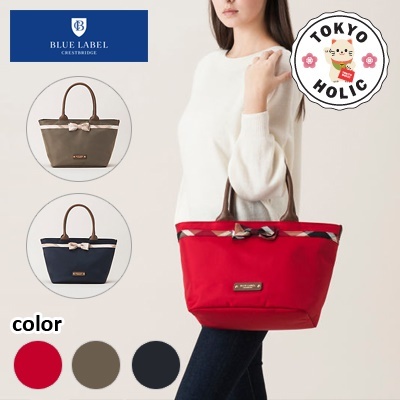 blue label tote bag