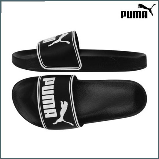 puma black slippers