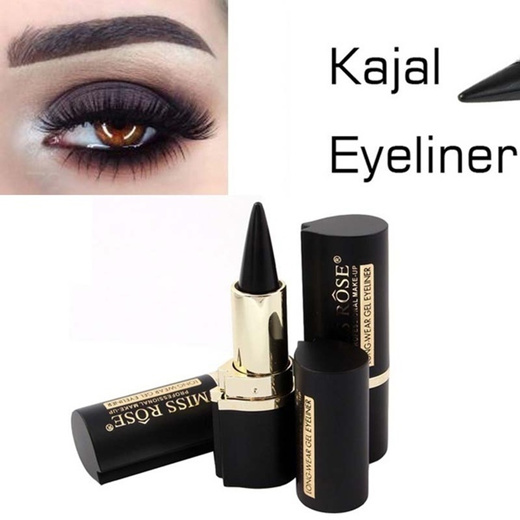 Qoo10 Fashion Black Kajal Eyeliner Pencil Eyeshadow Smoky Eye Makeup Cosmeti Cosmetics