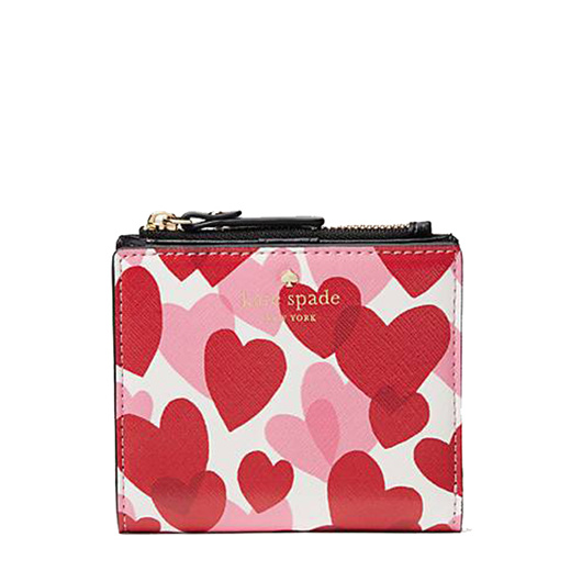 Qoo10 - Kate Spade Adalyn Small Wallet Heart Print : Bag & Wallet