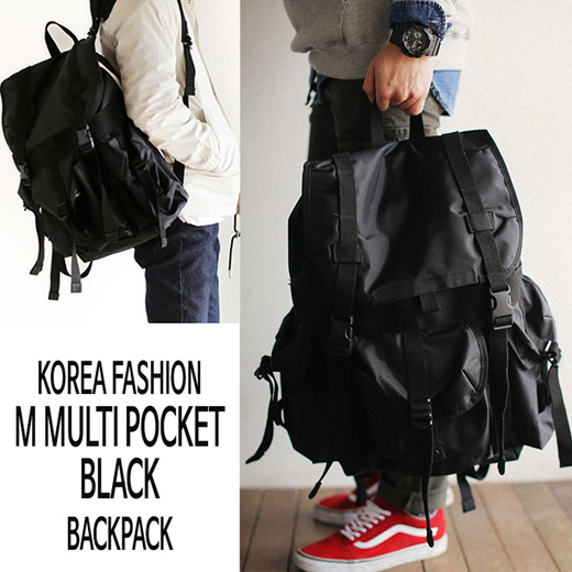 stylish black backpack