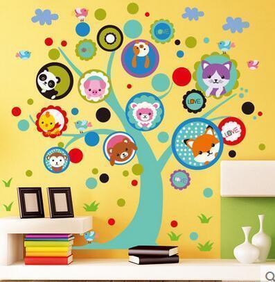 Wall Stickers Bedroom Kids Room Decorations Kindergarten Wall Backgrounds Wall Paintings Cartoon Sti