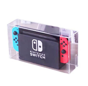 (Nintendo Switch dust cover) Transparent protective case with LOGO dust-proof display box cover, suitable for Nintendo Switch with base (cover only), acrylic transparent case