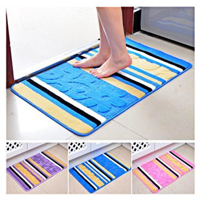 Bath Bath Mats Gd Stripe Bath Mat Terracotta Bath Home Furniture