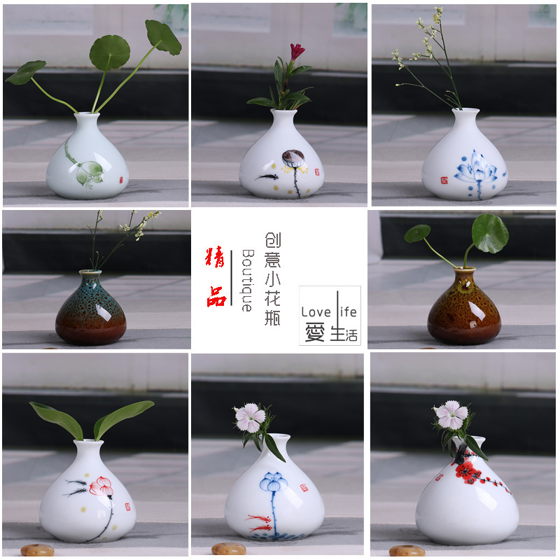 Qoo10 Hand Painted In Jingdezhen Ceramic Vase Ornaments Small