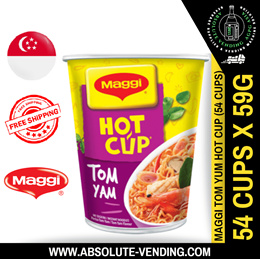 Nissin Cup Noodles TOM YUM KUNG Flavor 75g x 12pcs Sour Spicy Instant Ramen  JPN