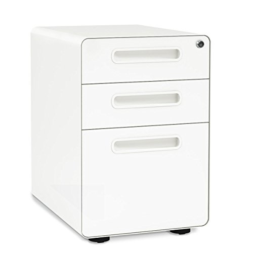 Qoo10 Devaise 3 Drawer Metal Mobile File Cabinet With Lock Fully Assembled Furniture Deco