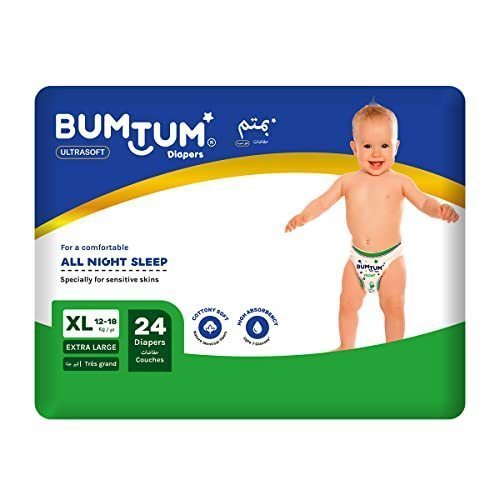 Bumtum Baby Diaper Pants with Double Layer Leakage Protection - 4 to 8 Kg  (78 Count, Small