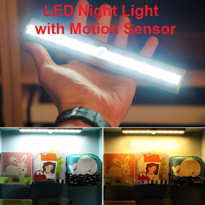 led motion sensor light 10 led battery operated lights