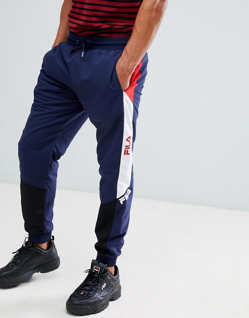 fila navy joggers