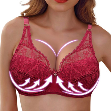 Air Ultimate Lift Stretch Full-Figure Seamless Lace Cut-Out Bra