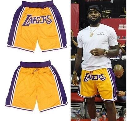 lakers basketball shorts