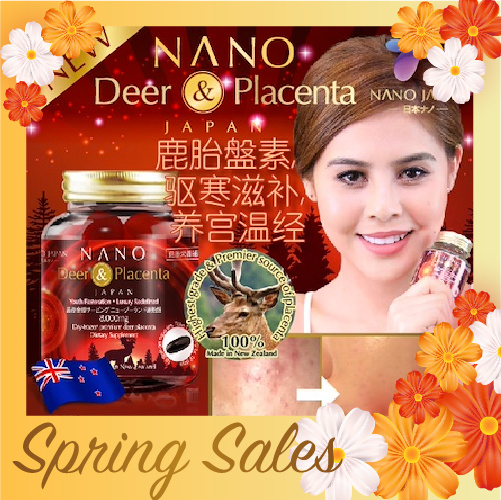 [BUY 3 AS LOW AS RM118.80ea*!] ? NANO DEER PLACENTA 8000mg Deals for only RM148.8 instead of RM188