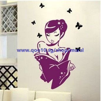 11 173 Sleeping Beauty Fairy Wall Stickers Bedroom Living Room Decorative Background Fashion Figures