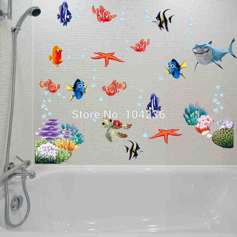 Qoo10 3d Movie Sticker Finding Nemo Wall Decals Nursery Removable Mural Art Furniture Deco