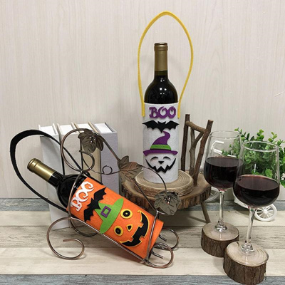 Qoo10 Halloween Decoration Pumpkin Bottle Bag Cover Wine Shop