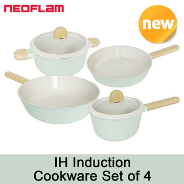 Neoflam Fika IH Induction Pan Pot Grill Cookware Set of 5P