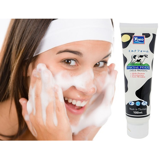 Qoo10 - NEW YOKO MILK PROTEIN FACIAL FOAM - CLEANSING SCRUB MOISTURIZER  ANTI W... : Skin Care
