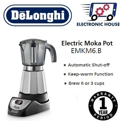 DeLonghi Alicia 6 Cup Electric Moka Pot