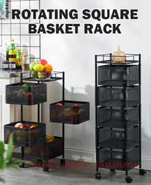Buy Wholesale China Kitchen Rack Floor Multi-layer Movable Fruit And  Vegetable Toy Pot Rack Storage Trolley Basket & Kitchen Floor Rack Basket  Storage at USD 14.2