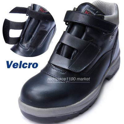 steel toe work boots with velcro straps