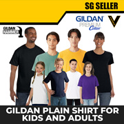Gildan Cotton Plain t shirt Round Neck For AdultYouth And Kids With Plus Size For Printing
