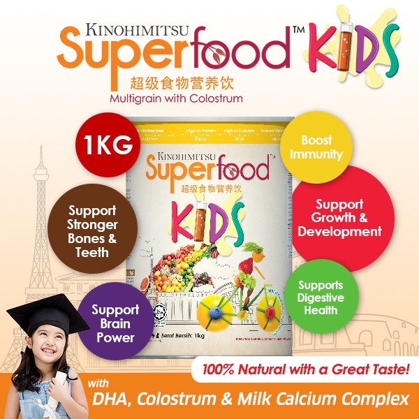 Kinohimitsu Superfood Kids 1KG Deals for only RM79.9 instead of RM96
