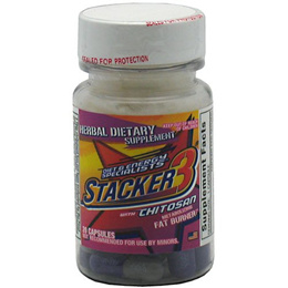 Stacker 3 Metabolizing Fat Burner with Chitosan, Capsules, 100Count Bottle