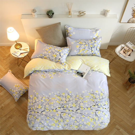 Qoo10 Ikea Style Flower Pattern Print Bedding Set 3 4 Pcs