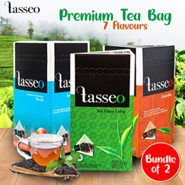 TASSEO - [ Bundle of 2 ] Premium Tea Bag - 7 Flavours