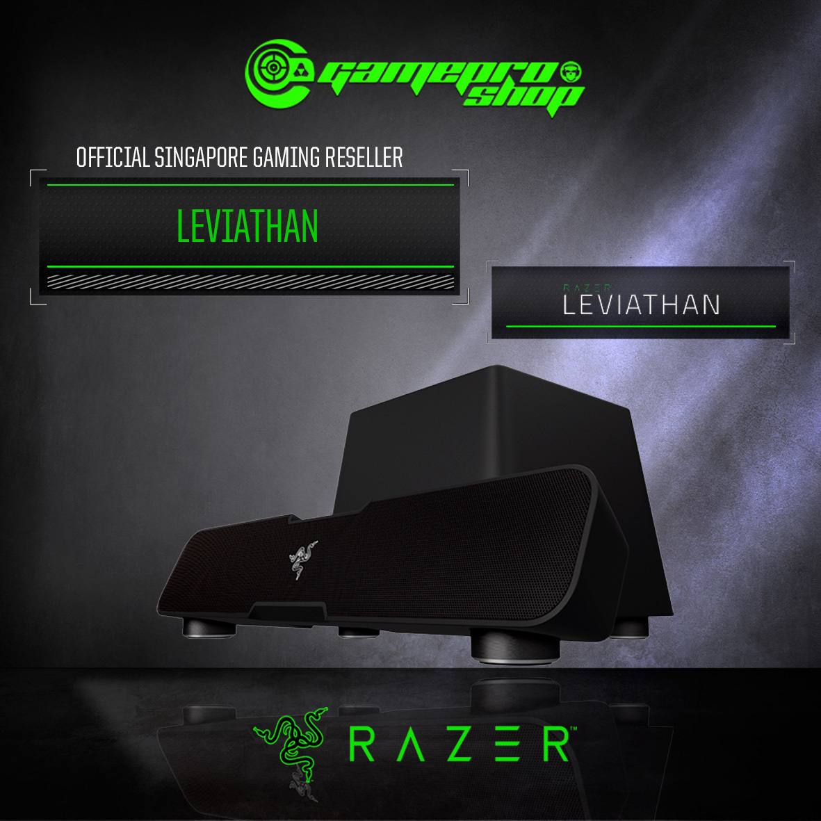 Gameprosg Razer Leviathan 5 1 Channel Surround Gaming Sound Bar Speaker Local Stocks 1 Year Warranty