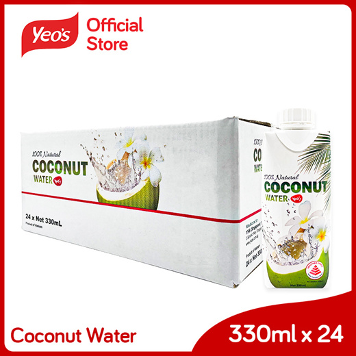 Qoo10 - Yeos Coconut Water (24x330ml Packet) : Drinks & Sweets