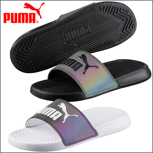 puma popcat swan slides