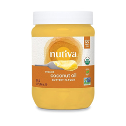 누티바 코코넛 오일 버터 맛 858ml Nutiva Organic Coconut Oil with Non-Dairy Butter Flavor 29 Fl. Oz.