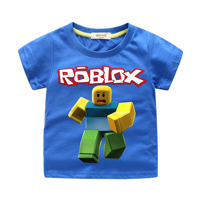 Qoo10 Children Roblox Game T Shirt Clothes Boys Summer Clothing Girls Short Kids Fashion - hello kitty pajama pants roblox