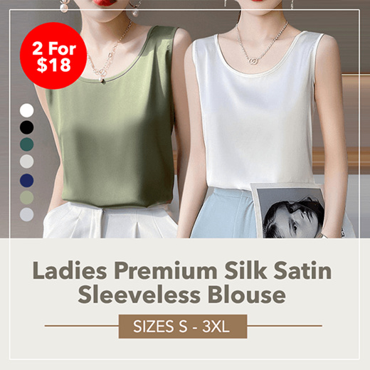 Qoo10 - Ladies Premium 📣 2 for $18 📣Silk Satin Work/Office