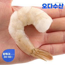 [오다수산]탱탱한 생 칵테일 새우 900g, 다양한 크기 선택가능 해산물 생 새우살 흰다리새우살