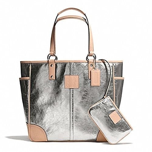 coach metallic tote