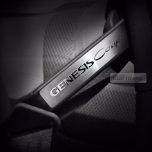 Genesis Coupe Belt Logo Point Garnish Molding Black Edition 1ea for HYUNDAI 13