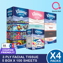 [Kimberly Clark] Kleenex 3-Ply Facial Tissue Paper *BUNDLE OF 4*