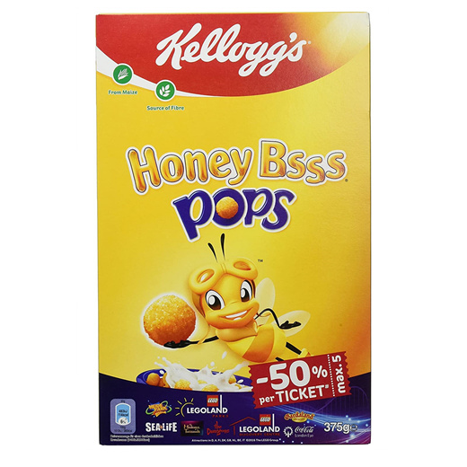 티몬월드 켈로그 허니 팝 시리얼 375g 6팩 Kelloggs Honey Bsss Pops Cereals 6 Pack